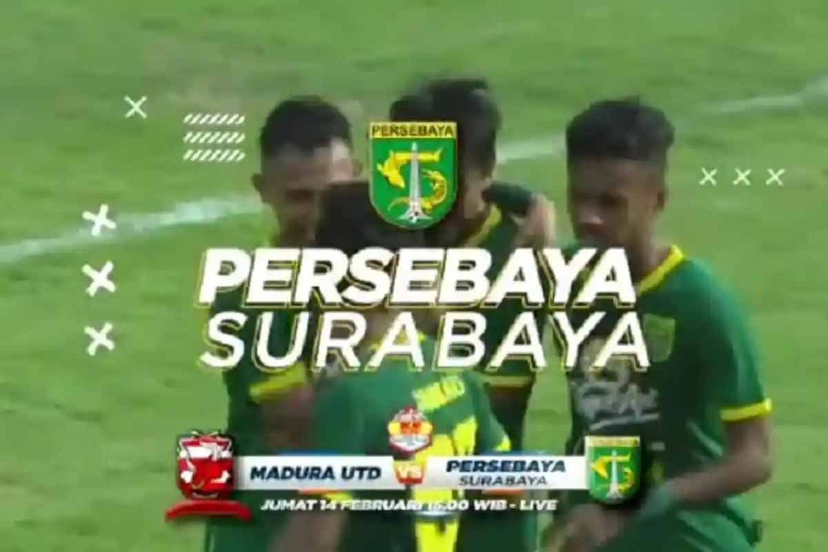 Link Live Streaming MNC TV Madura United Vs Persebaya Surabaya Pukul 15.30 WIB, Tonton di HP