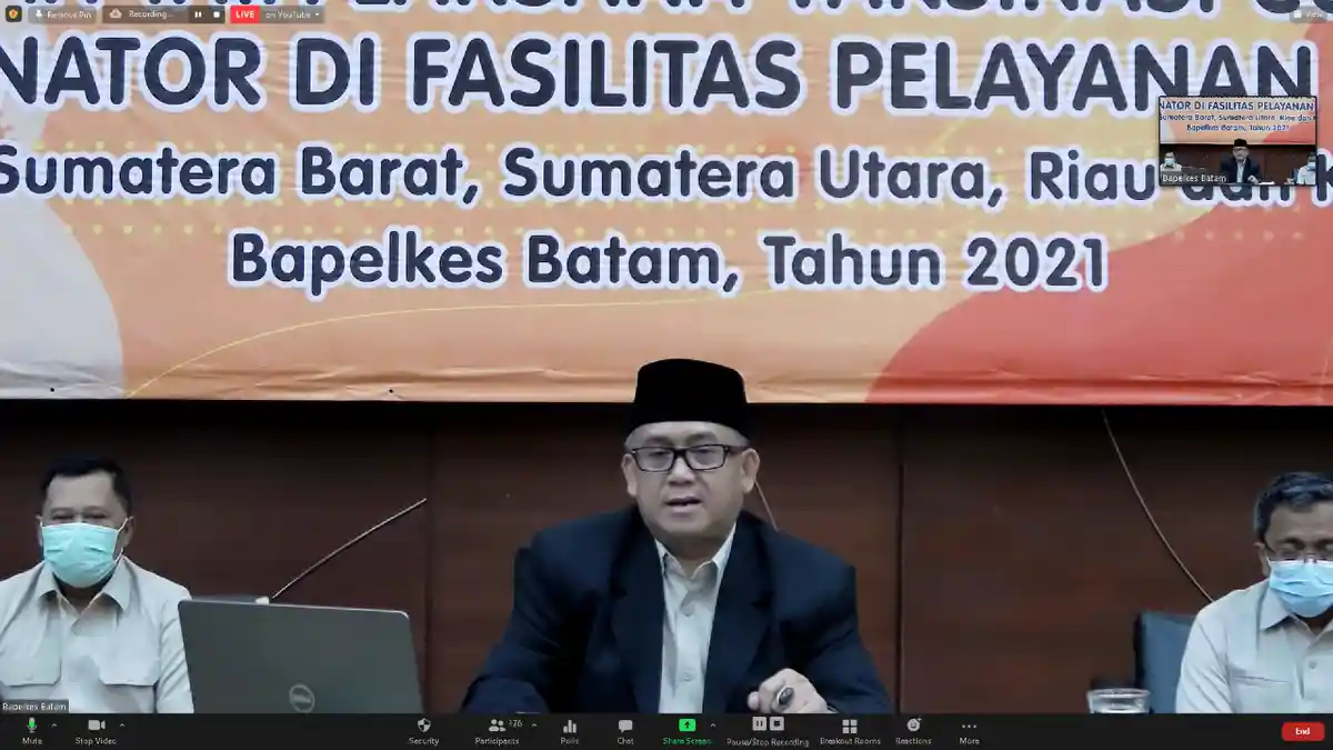 KEPALA Bapelkes Batam Ingatkan Warga Kenakan Masker Ganda Untuk Antisipasi Varian Delta Covid-19