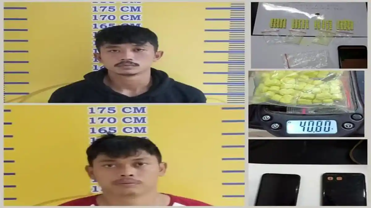 2 Pemuda di Palembang Tertangkap Bawa 100 Butir Pil Ekstasi, Sempat Transaksi di Warung Pecel Lele