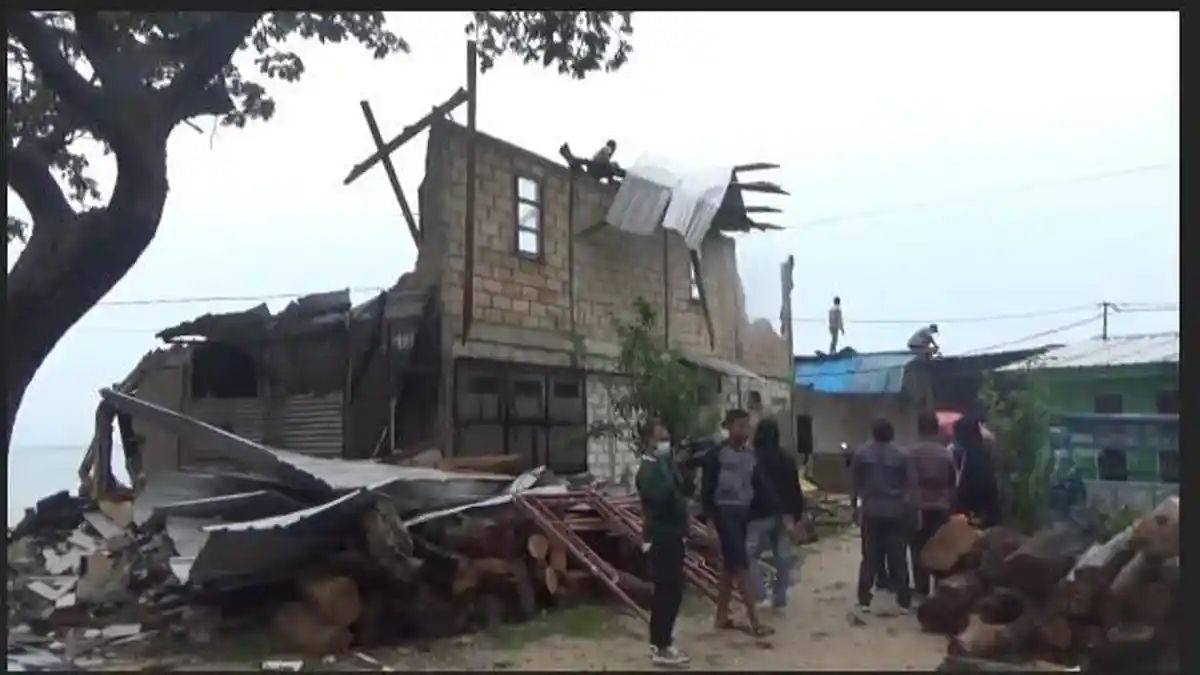 Lima Rumah di Pasir Panjang Kota Kupang Rusak Diterpa Puting Beliung