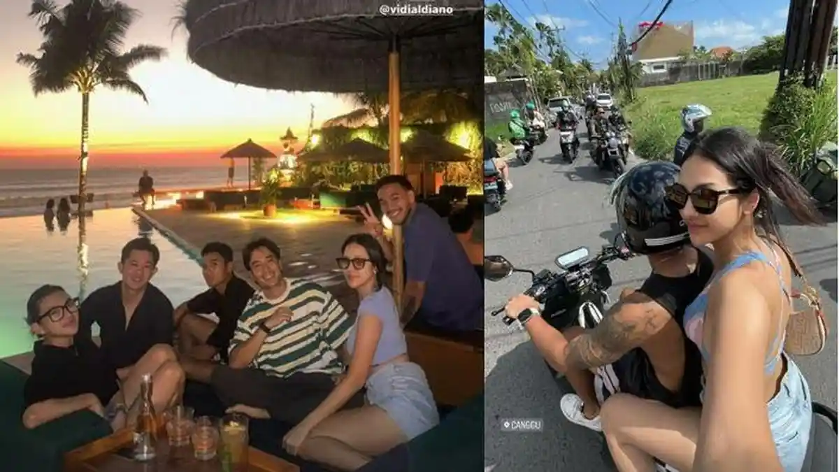 Anya Geraldine Santai Naik Motor Pakai Bikini saat Keliling Bali