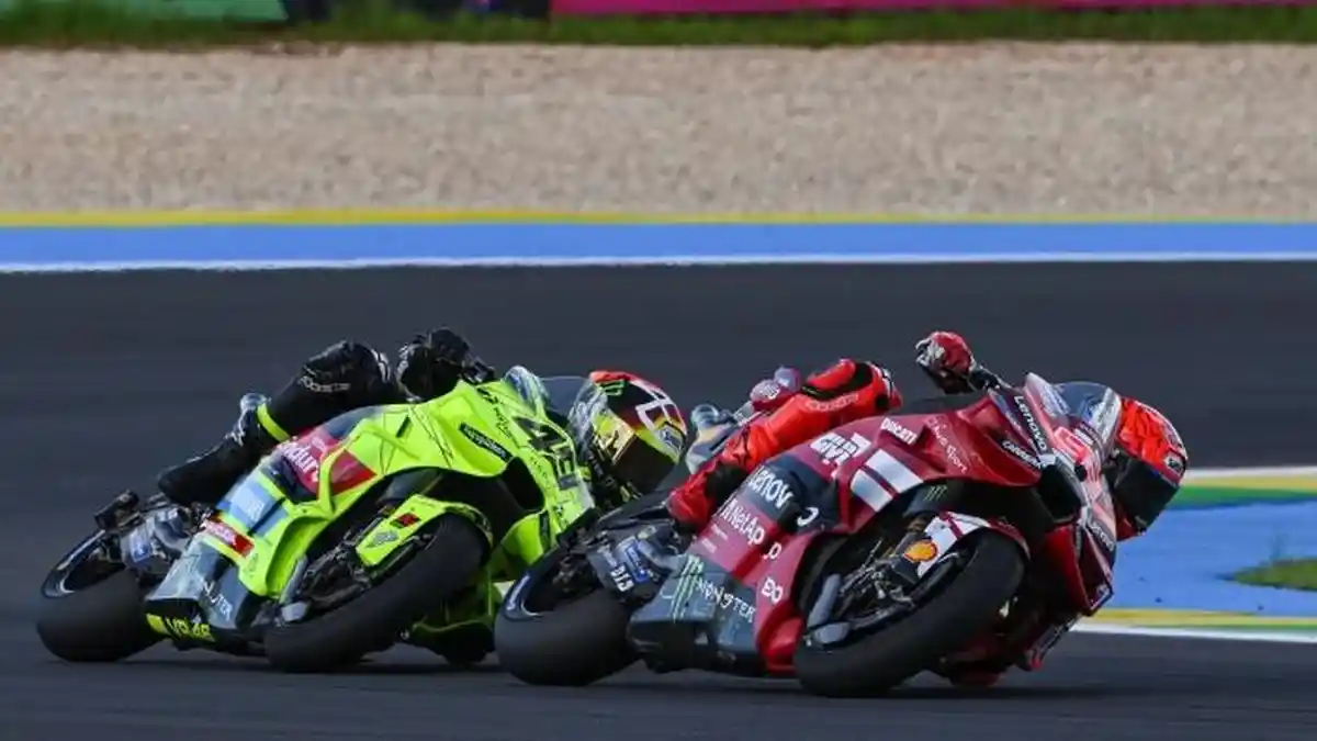 Momen Ketika Marc Marquez Kewalahan Hadapi Fabio Di Giannantonio, Diggia Kuda Hitam MotoGP 2026