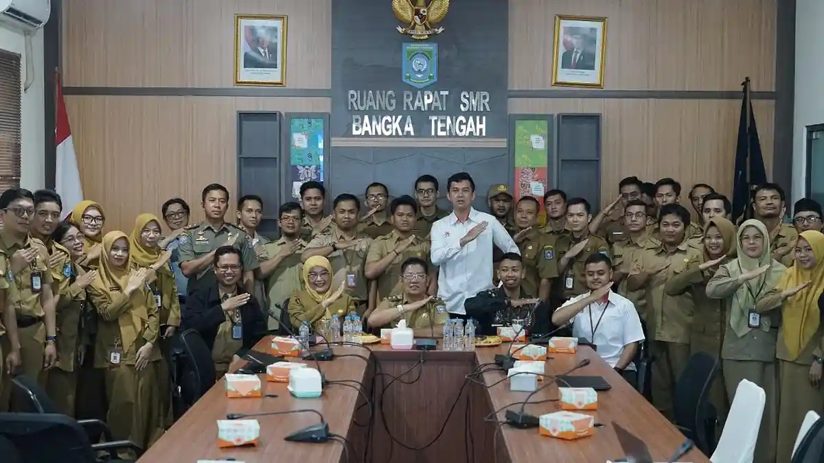 Diskominfosta Bangka Tengah Lakukan Penguatan Keamanan Siber