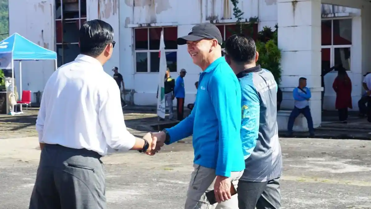 Wakil Bupati Natuna Hadiri Senam Bersama Peringati Hari Bakti PUPR ke 77