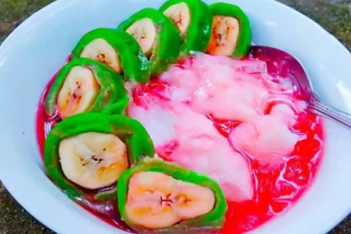 Menu Takjil Buka Puasa Ramadan, Es Pisang Ijo Wijen Lengkap Beserta Cara Membuat dan Penyajiannya