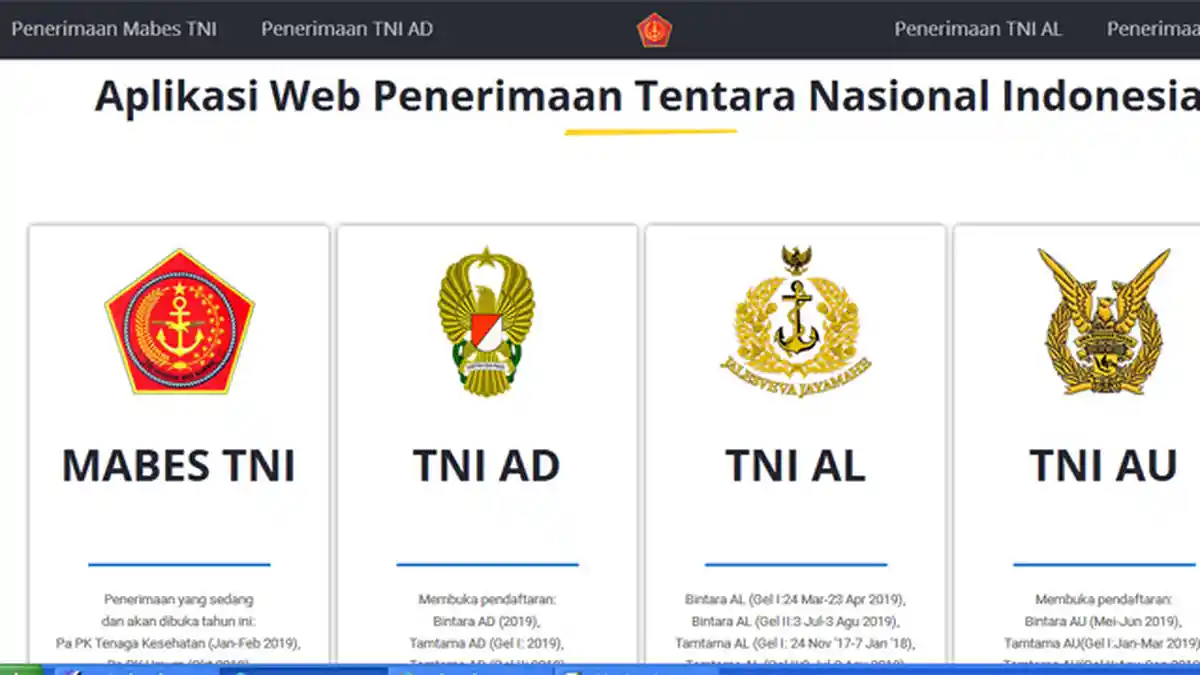 Ingin Jadi Anggota TNI, Begini Cara Pendaftaran Secara Online, Siapkan Email Pribadi!