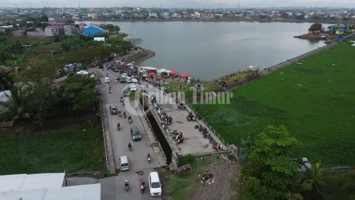 FOTO DRONE; Waduk Tuggu Pampang Jadi Spot Wisata baru - kondisi-waduk-tuggu-pampang-terekam-menggunakan-kamera-drone-di-borong-3.jpg