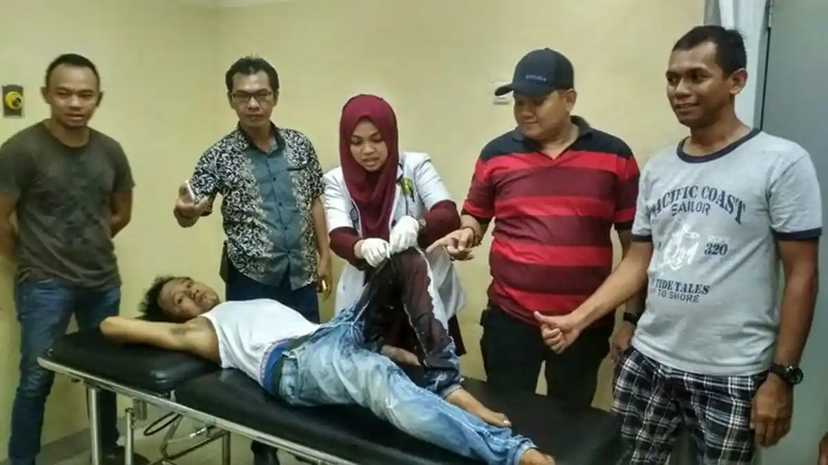 Pencopet di Kawasan 16 Ilir Palembang Ini Meringis Usai Ditangkap Polisi