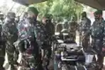 Kasum TNI Cek Kesiapan Pasukan Yonif 734/SNS Sebelum Bertempur