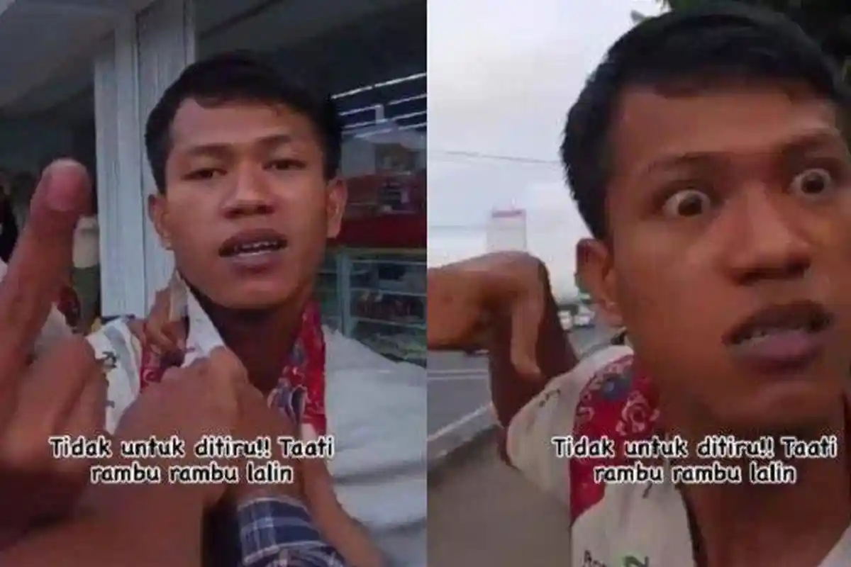 Terabas Lampu Merah dan Hampir Tabrak Pemotor, Sopir Bus Arogan Malah Ajak Ribut dan Ogah Disalahkan