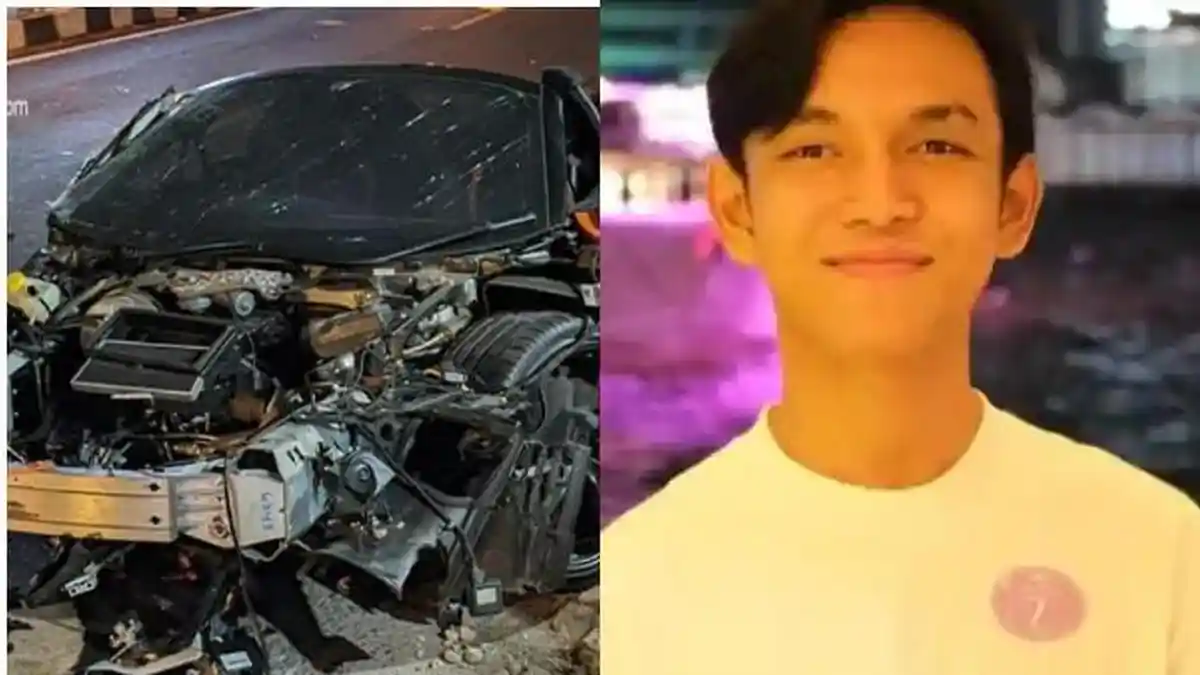 Kondisi Terkini Youtuber Andra ST Setelah Supercar McLaren Hancur Terbelah Dua Hantam Pagar - Posbelitung.co