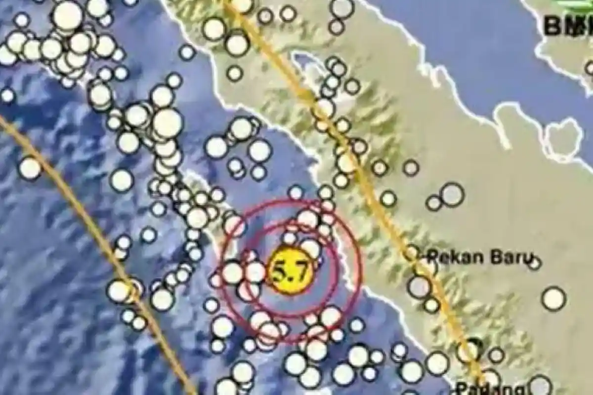 Baru Saja! Info Gempa Terkini BMKG Hari Ini Nias-Padang, Pusat Gempa 2 Menit yang Lalu Sumut/Sumbar