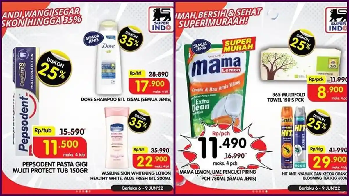 Hari Terakhir Promo Superindo Periode 6-9 Juni 2022, Belanja Kebutuhan Rumah Tangga Super Murah