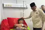 Haji Uma Jenguk Korban Pengeroyokan, Minta Pengawalan Hukum Transparan