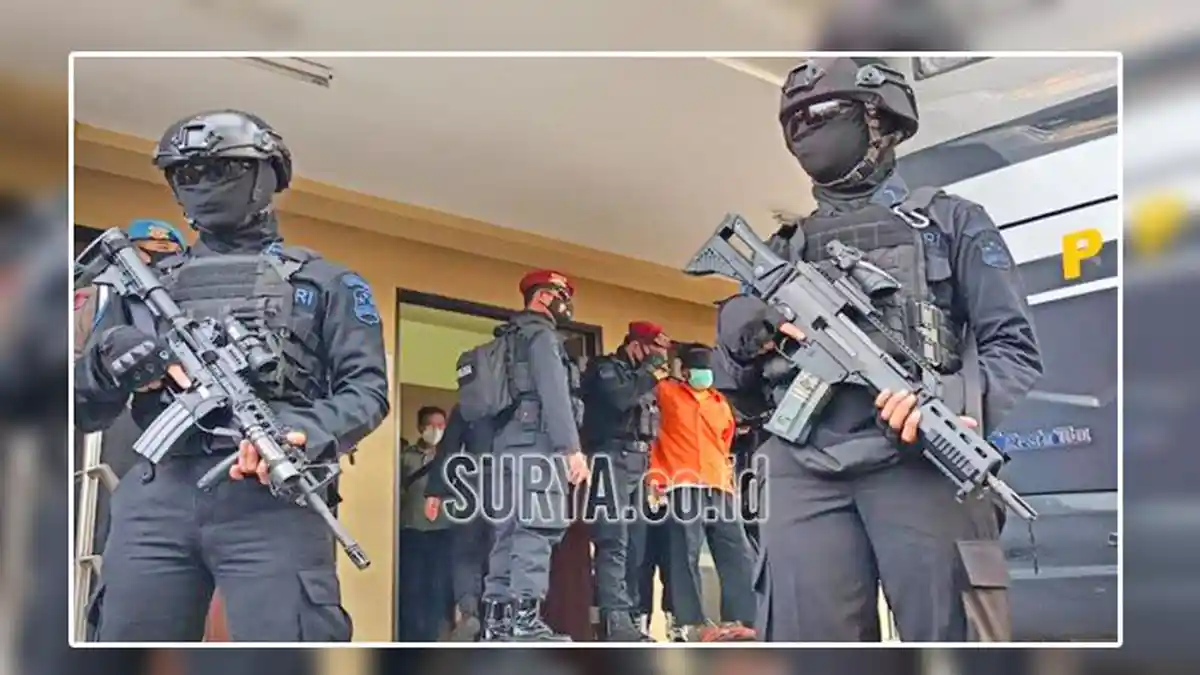 22 TSK Teroris Dipindahkan, Dari Polda Jatim ke Mabes Polri, Berikut Singkatan Dari Nama-nama Mereka