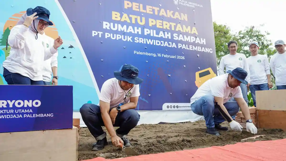 Pusri Bangun Rumah Pilah Sampah dan Gelar Aksi Bersih Serentak