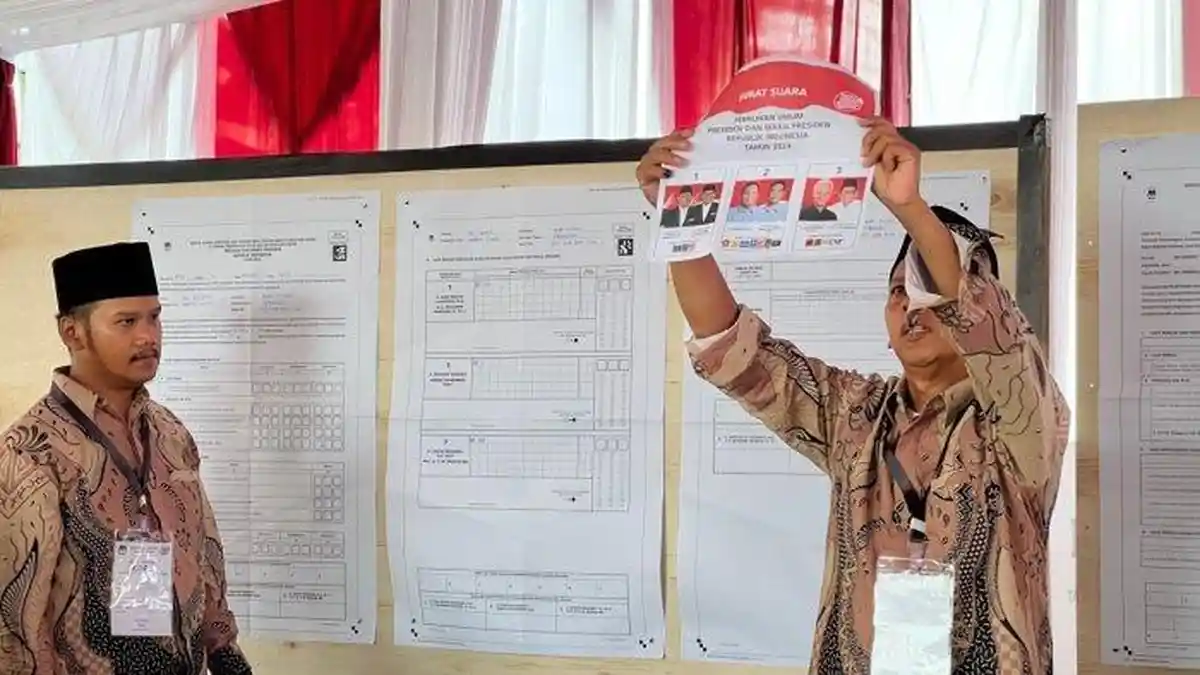 Hasil Penghitungan Suara di TPS Megawati Mencoblos, Anies - Cak Imin Unggul