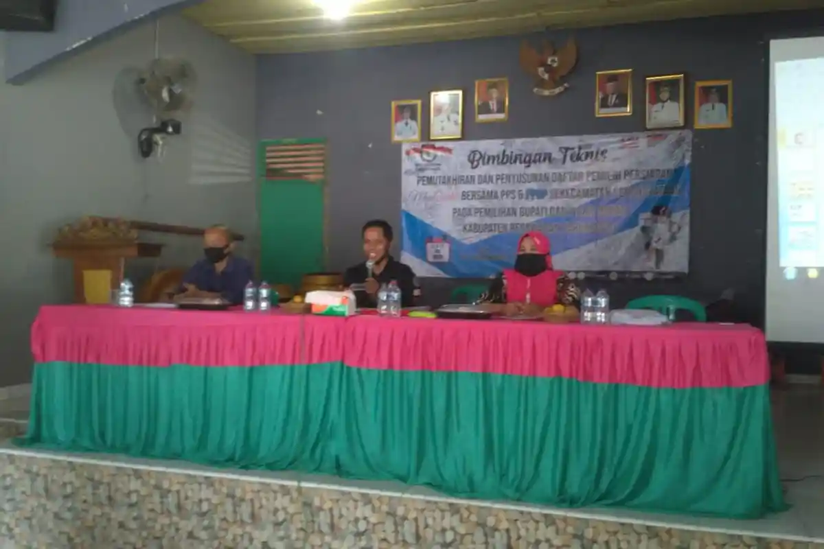 Seribuan PPDP Dibekali APD Coklit Data Pemilih Pesawaran 