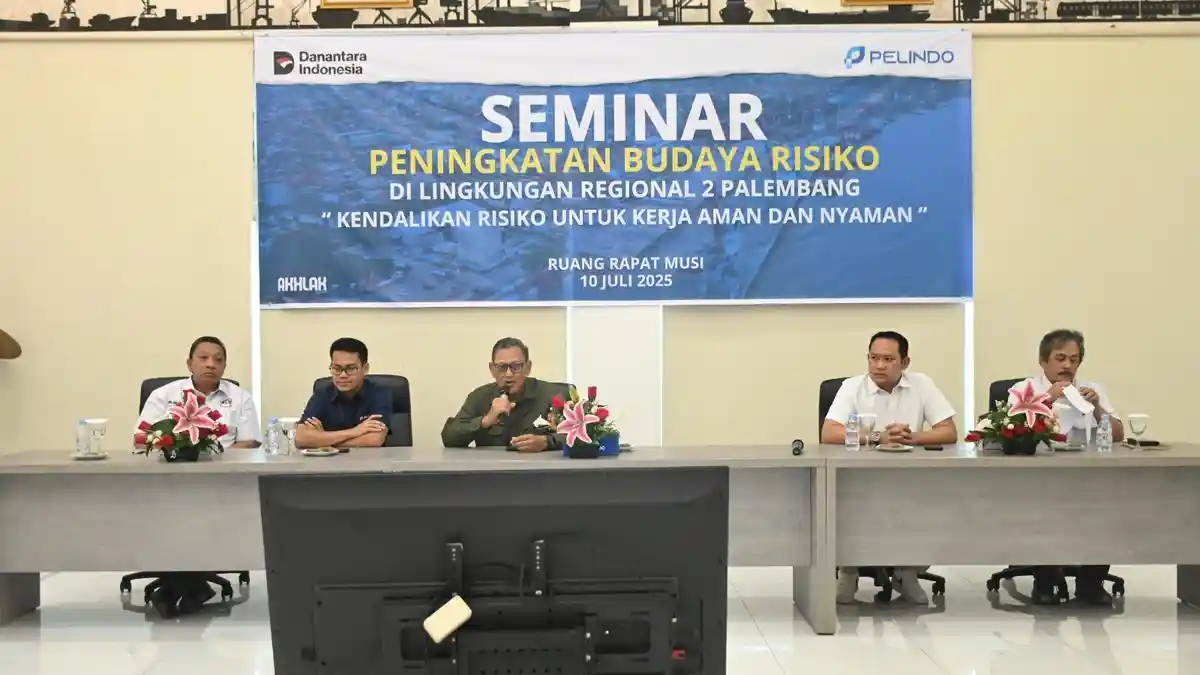 Pelindo Regional 2 Palembang Selenggarakan Seminar Peningkatan Budaya Risiko