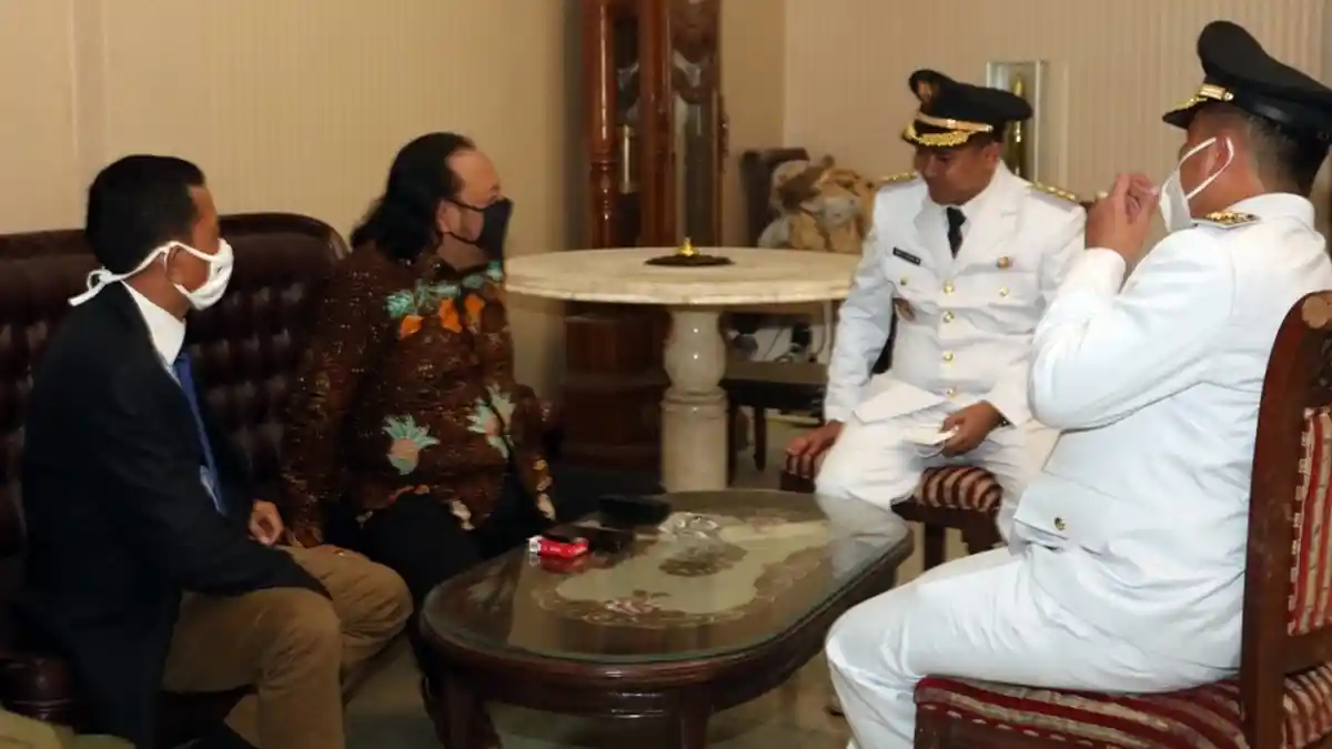 Datangi Rumah Dinas Bupati Pemalang, Wali Kota Tegal Dedy Yon Temui Mukti dan Mansur, Ucapkan Ini