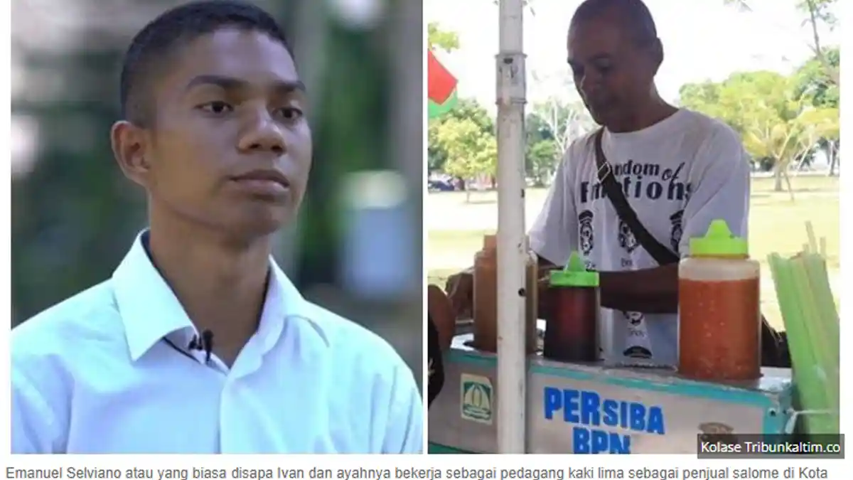 Kisah Emanuel Selviano, Anak Pedagang Salome yang Sukses Diterima Jadi Taruna Akademi Militer