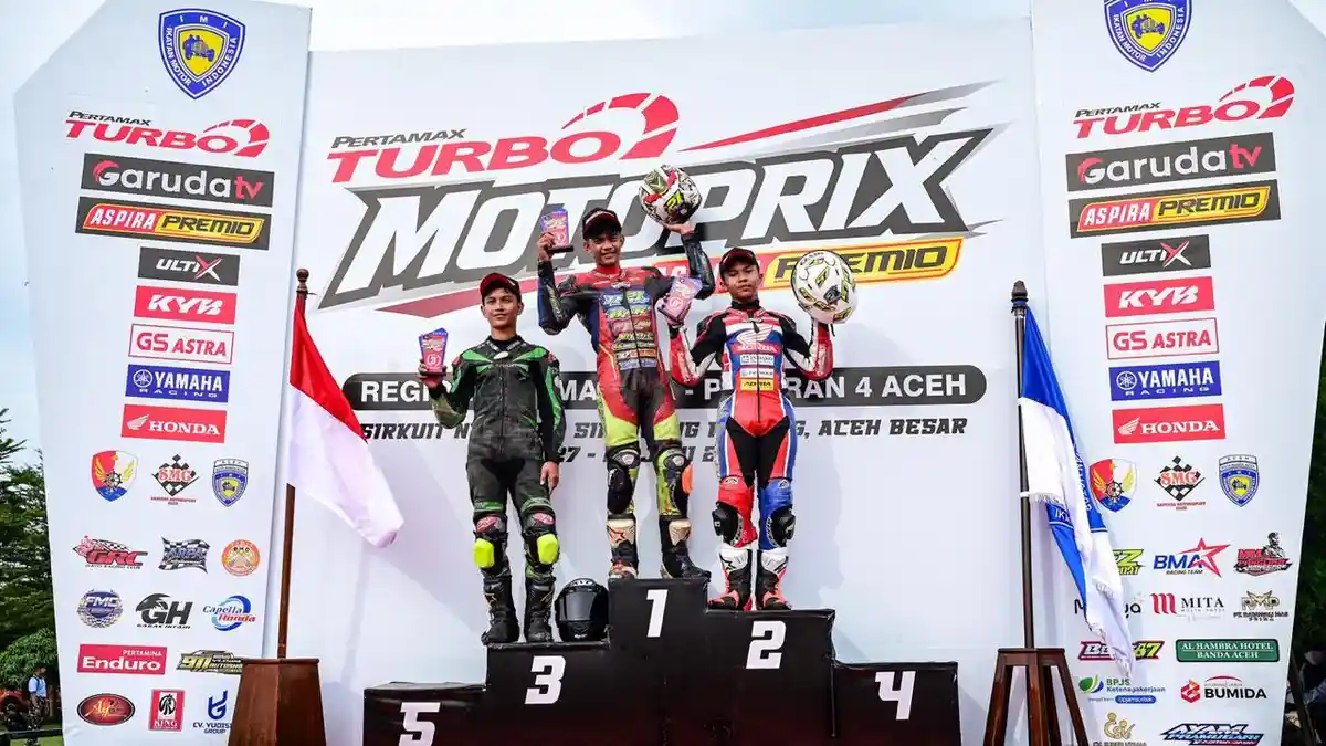 Nabil, Pebalap Muda Binaan Honda Kunci Juara Motoprix Sumatera