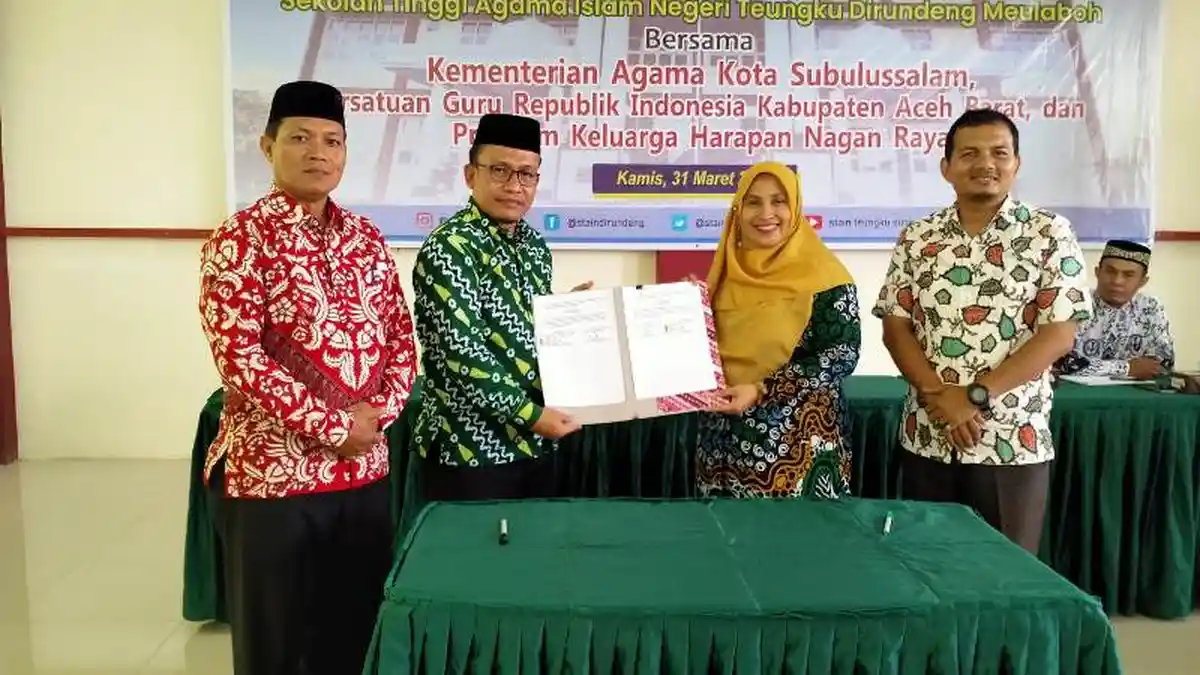 Kemenag Subulussalam Kerja Sama dengan STAIN Tgk Dirundeng Meulaboh Aceh Barat