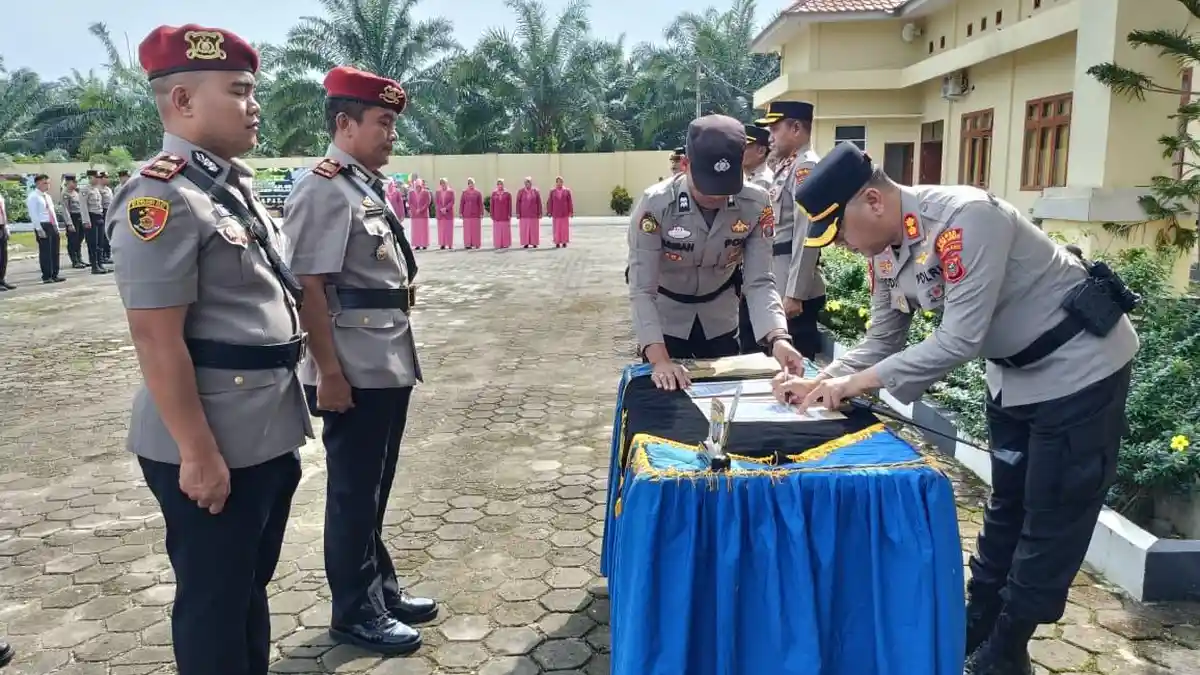 Kapolres Palas Pimpin Upacara Pelantikan dan Sertijab Kabag, Kasat dan Kapolsek, Ini Daftarnya