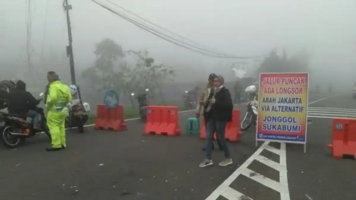 Jalur Puncak Sudah Dibuka untuk Kendaraan Sejak Tadi Siang