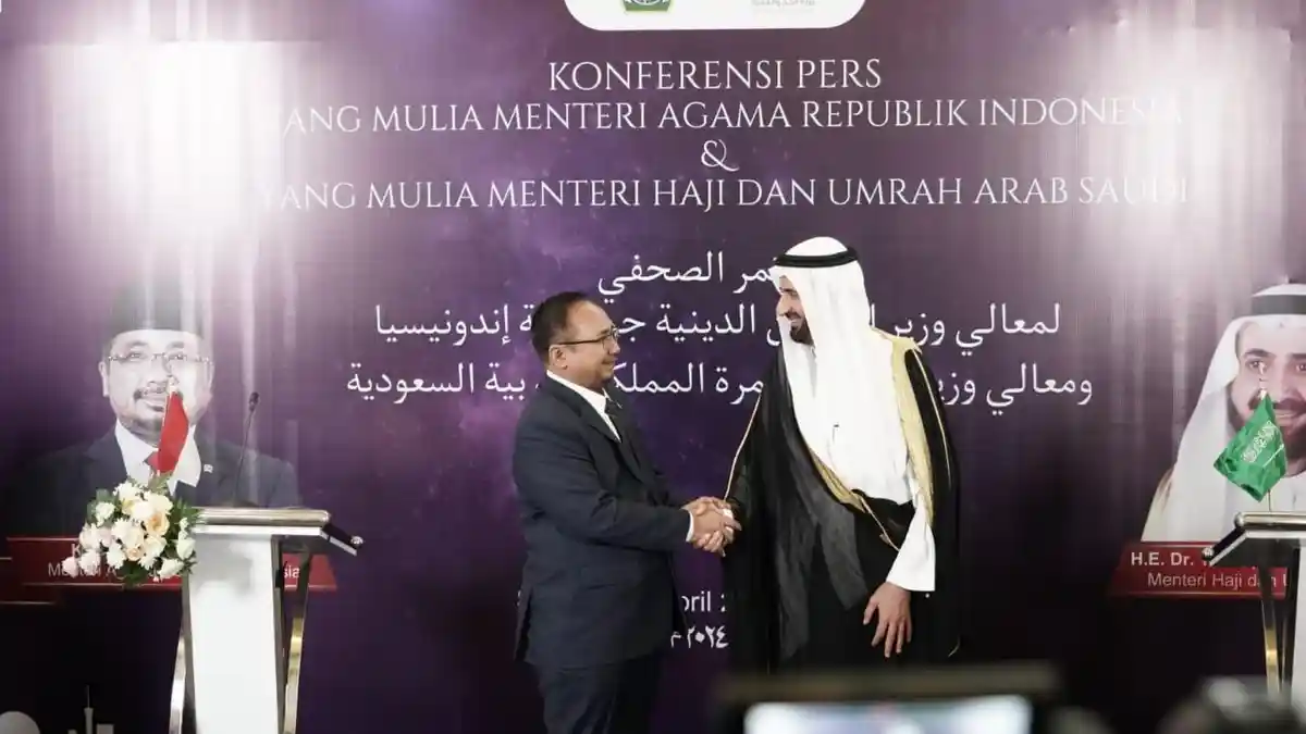Menag Yaqut dan Menhaj Tawfiq Bahas Kemudahan Layanan Bagi Jamaah Haji Indonesia