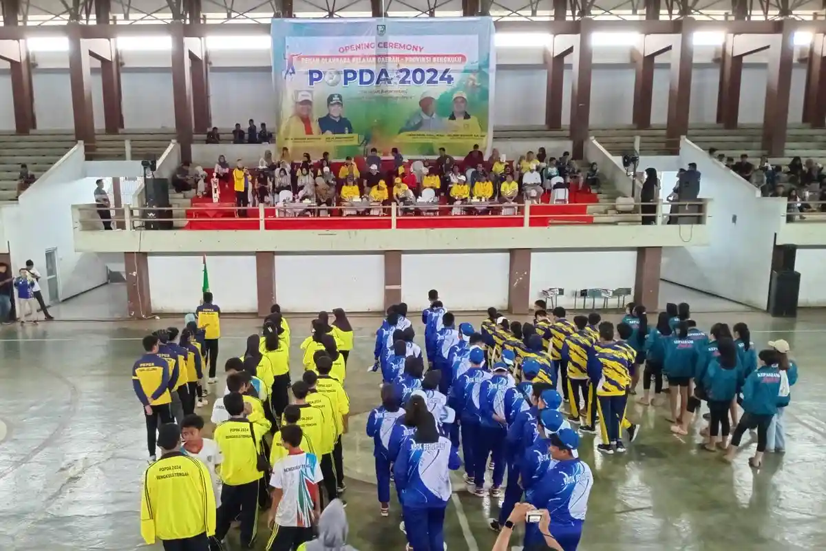 'Ajang Generasi Muda Unjuk Kemampuan dan Bakat', Popda Bengkulu 2024 Resmi Ditutup