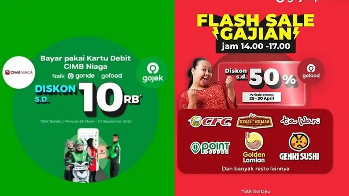 12 Kode Promo Gojek 28 April 2024 Spesial Weekend Diskon GoFood 50 Persen, GoRide GoCar 50 Persen