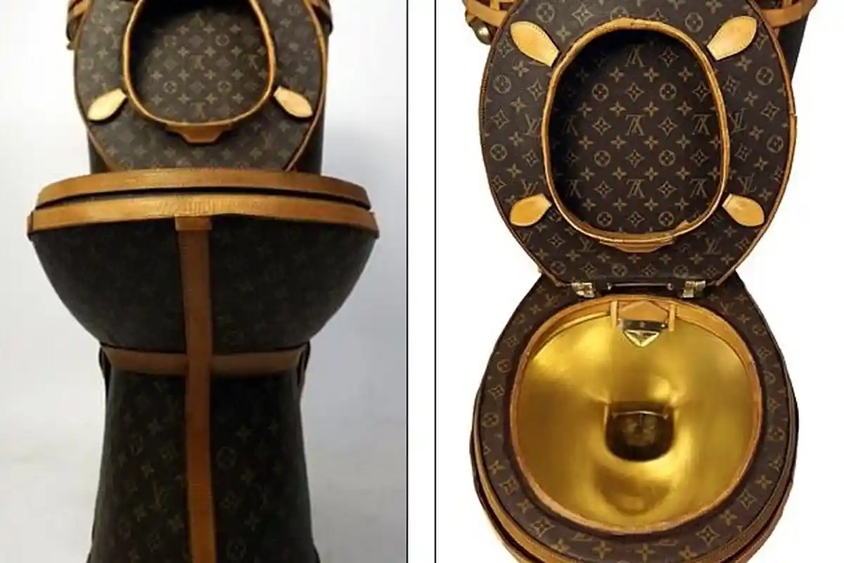Waw Toilet Mewah dengan Lapisan Kulit Tas Louis Vuitton Dibanderol Rp 1,3 Miliar, Ada yang Mau Beli?