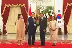 Jokowi Gelar Pertemuan Bilateral dengan Presiden Korsel Yoon Suk Yeol di Istana