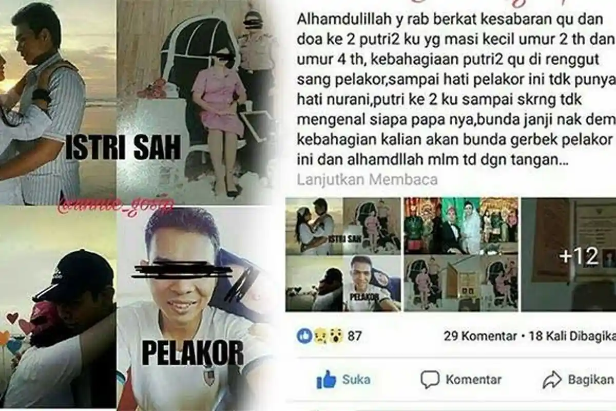 Istri Sah Ini Labrak Pelakor dan Suaminya yang Kumpul Kebo. Live Streaming di Facebook Lagi!