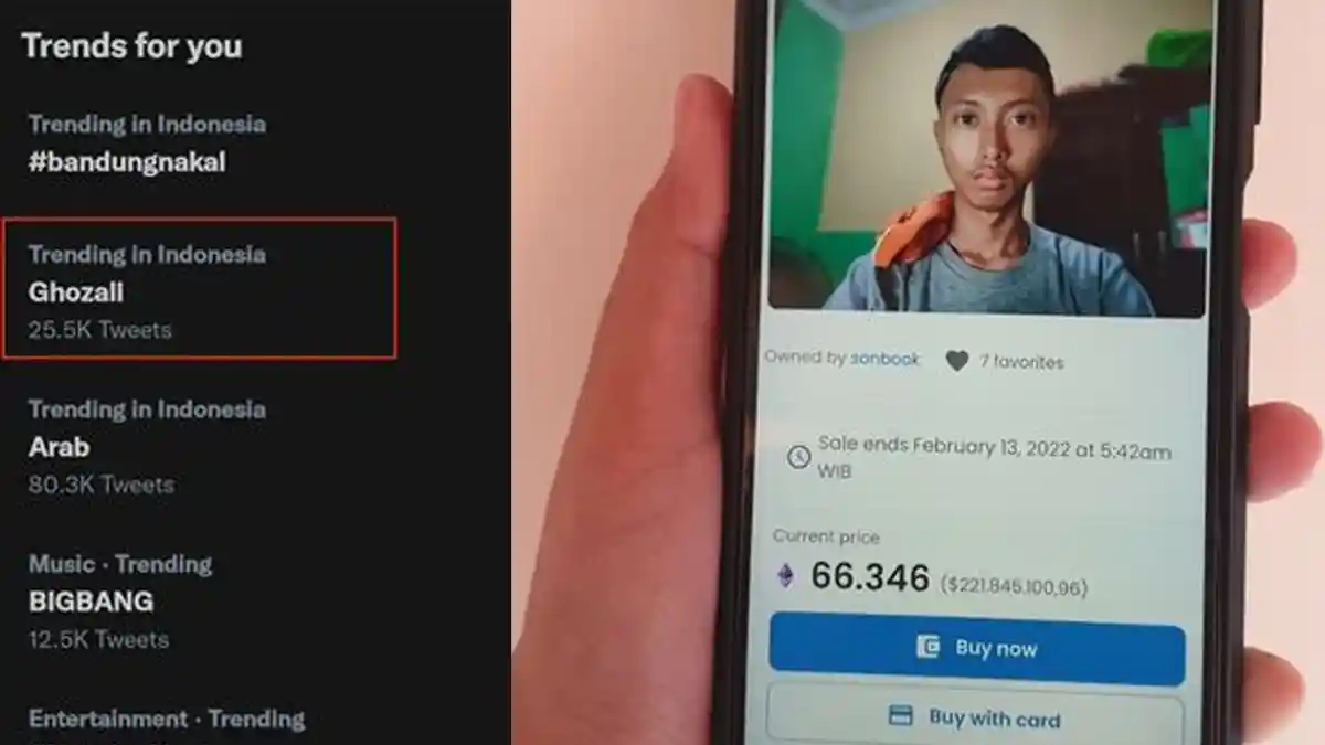 Foto Selfie Ghozali Laku Rp 1,35 M, Namanya Trending Topic di Twitter, Ghozali Everyday: Tolong Jaga