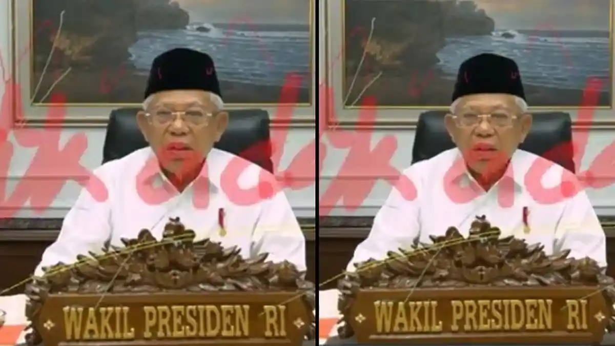 Tampilan Maruf Amin dalam Webinar UIN Penuh Coretan, Jubir Wapres: Saya Minta Penyelenggara Mengusut