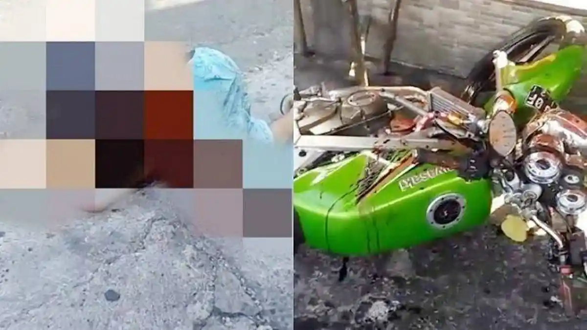 Leher Pemotor Kawasaki Ninja Tersayat Benang Layangan, Nyaris Putus, Ini Video Kronologi Lengkapnya