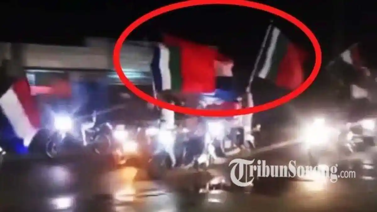 Geger! Bendera RMS Berkibar di Kota Sorong Saat Konvoi Kemenangan ...