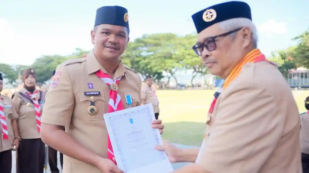 Terima Lencana Pancawarsa, Bupati Bantaeng Minta Anak Pramuka Lawan Ancaman Global