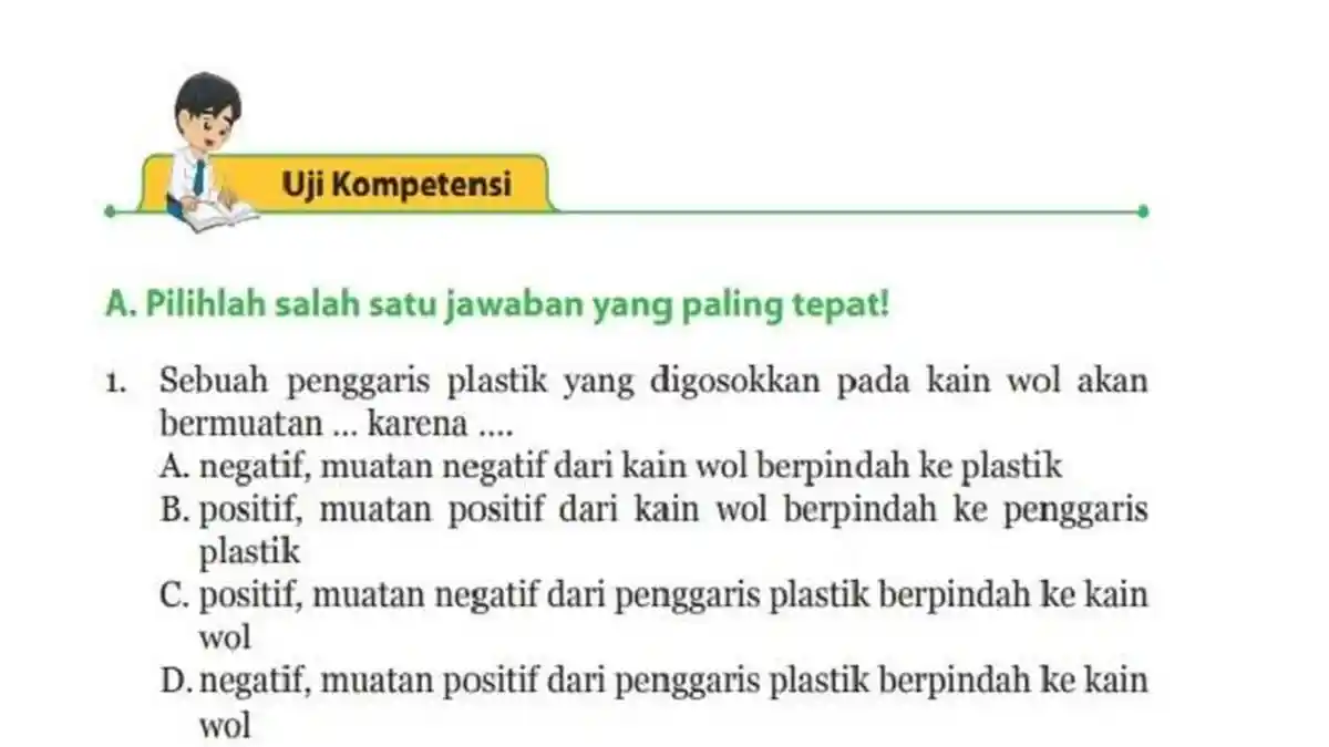 Kunci Jawaban IPA Kelas 9 Halaman 192-194 K13: Pilihan Ganda Uji Kompetensi Bab 4