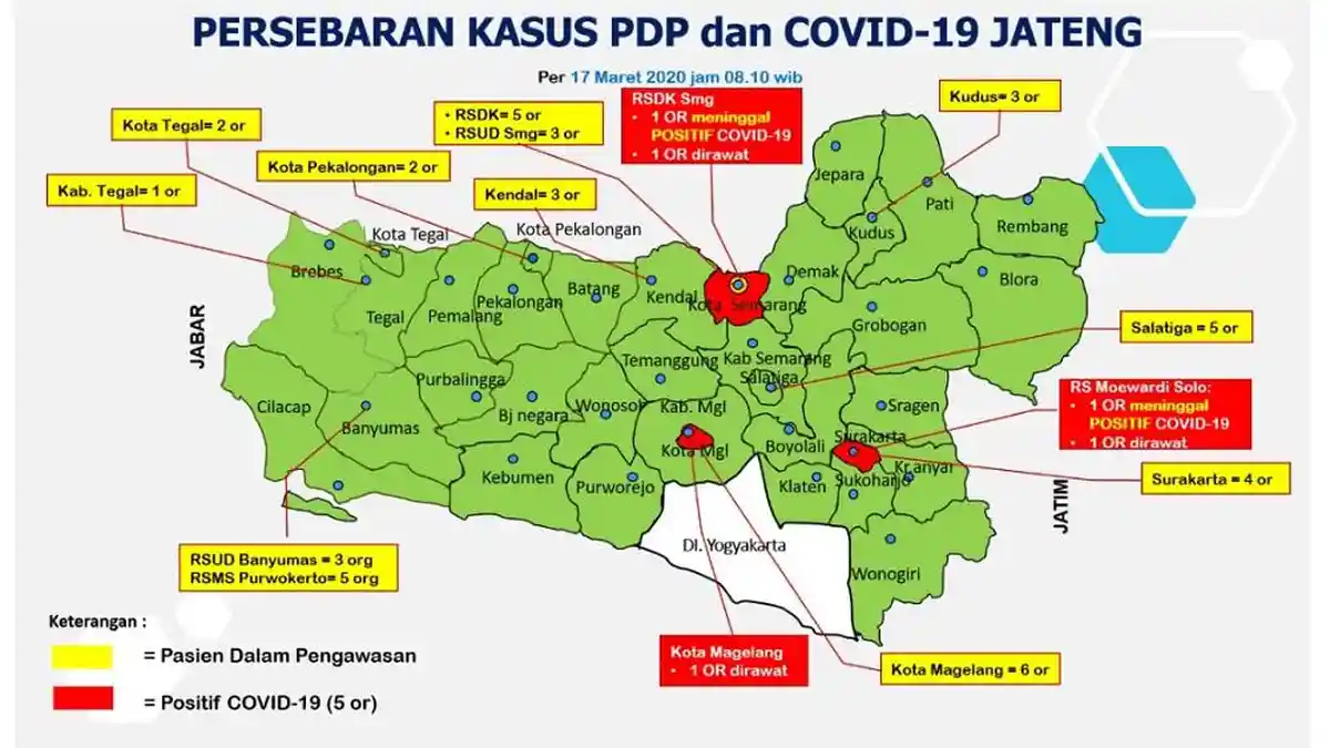 Pemda Tampilkan Peta Penyebaran Corona, Cek Lewat Situs-situs Berikut