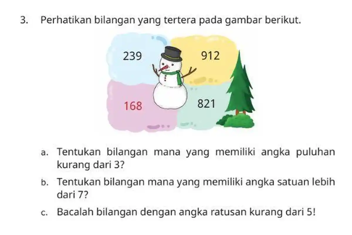 Kunci Jawaban Matematika Kelas 3 Halaman 17-18 Kurikulum Merdeka: Ayo Berlatih Soal Nomor 3, 4, 5