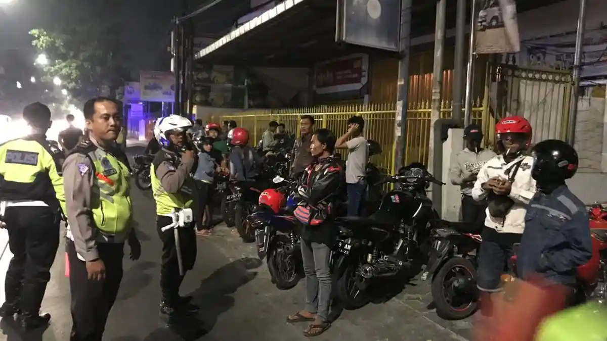 Obrak Balap Liar di Sidoarjo, Polisi Sita 23 Motor dan Puluhan STNK