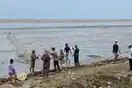Nelayan Tabunganen Terdampar di Pesisir Pantai Batu Lima Tanahlaut, Kelotok Karam Dihantam Gelombang