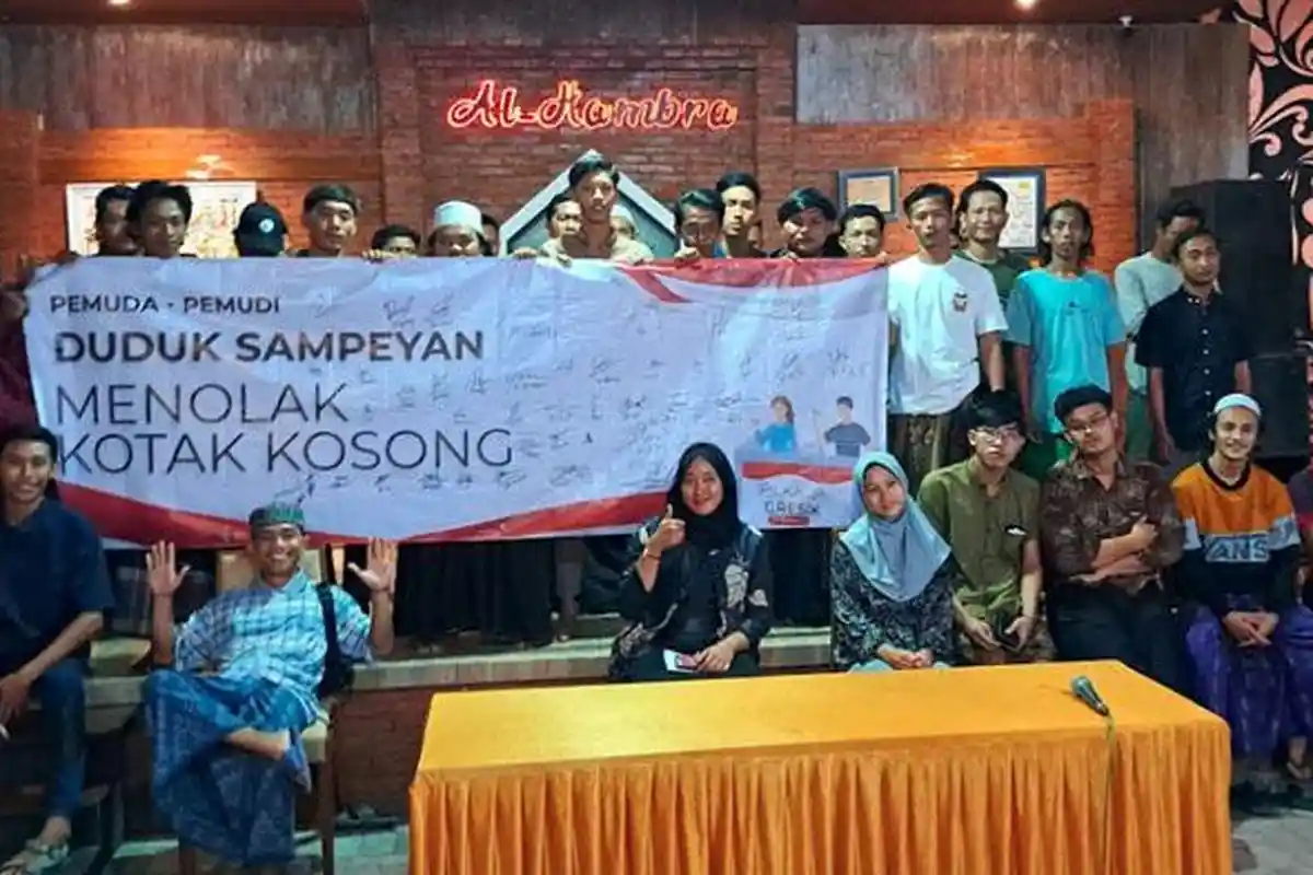 Aliansi Pemuda Pemudi Duduksampeyan Tolak Pilih Kotak Kosong di Pilkada Gresik 2024