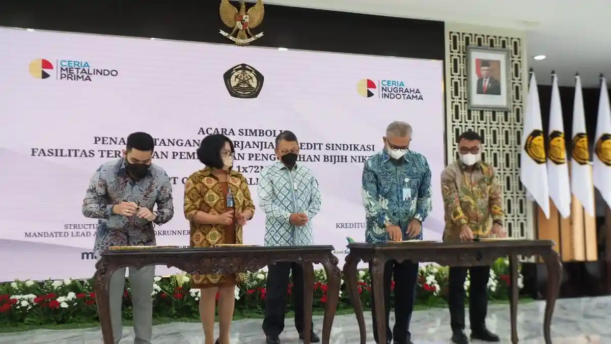 Dorong Hilirisasi, Perbankan Dukung Industri Pengolahan Nikel CNI Group
