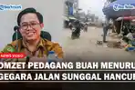 Omzet Pedagang Buah Menurun Gegara Jalan Sunggal Hancur Lebur, Janji Palsu Dinas SDABMBK Kota Medan
