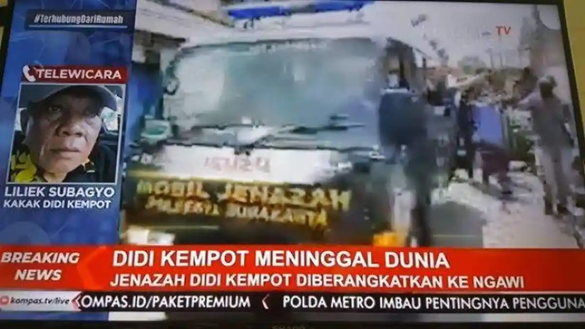 LINK LIVE STREAMING Pemakaman Jenazah Didi Kempot di Ngawi Jawa Timur