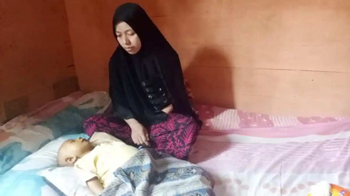 Ya Allah, Bayi Asal Pangkalanbun Ini Terpaksa Dibawa Pulang karena Biaya Pengobatan